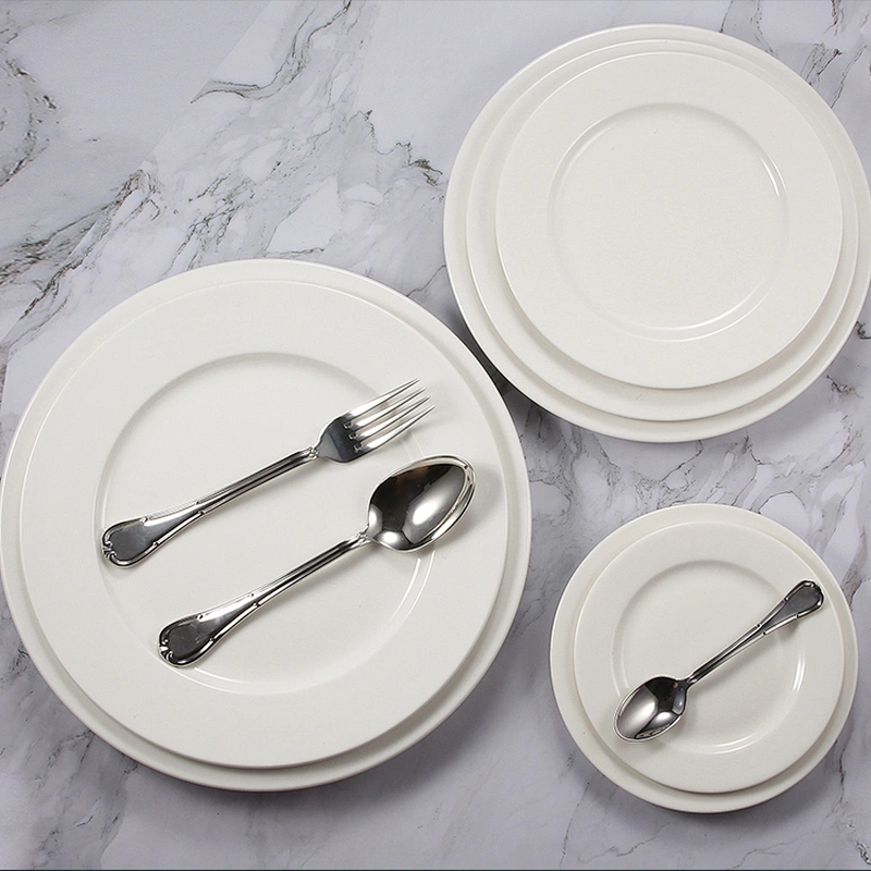 9 inch white ceramic baking dish set porcelain plate
