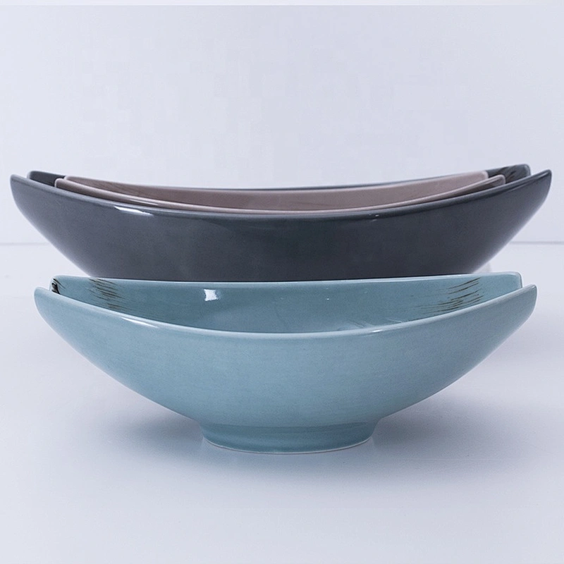 oem europe middle east fancy oval hotel restaurant fruit serving ceramic bowls