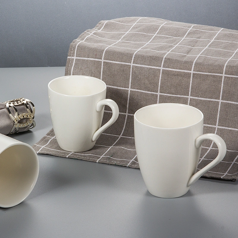 wholesale custom hotel restaurant cafe pottery porcelain white coffee ceramic mugs