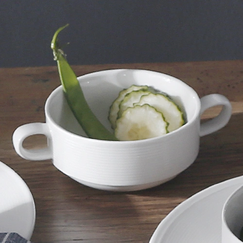 PITO China  Hotel Tableware Supplier White  Porcelain Soup Bowl Pasta Bowl For Buffet