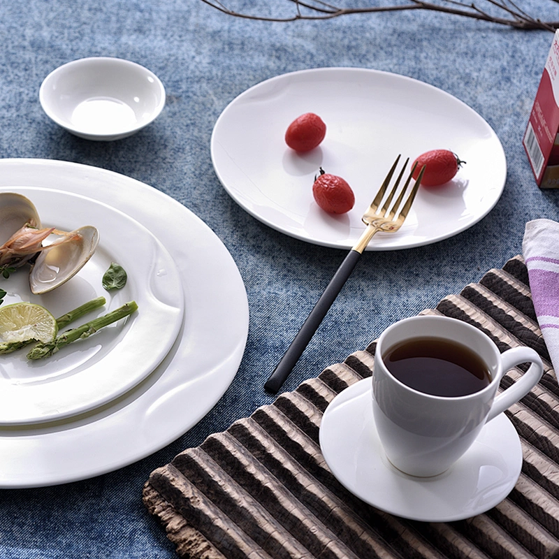 Wholesale white bone china ceramic plate for sale