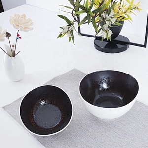 factory bulk custom printed glazed irregular restaurnat porcelain white matte ceramic bowl
