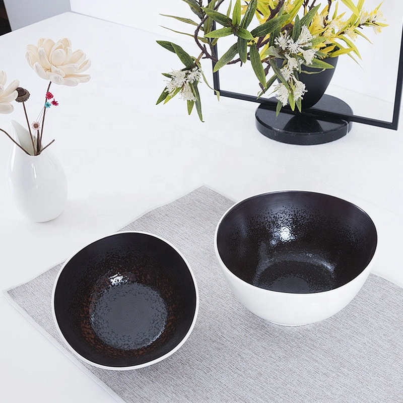 factory bulk custom printed glazed irregular restaurnat porcelain white matte ceramic bowl