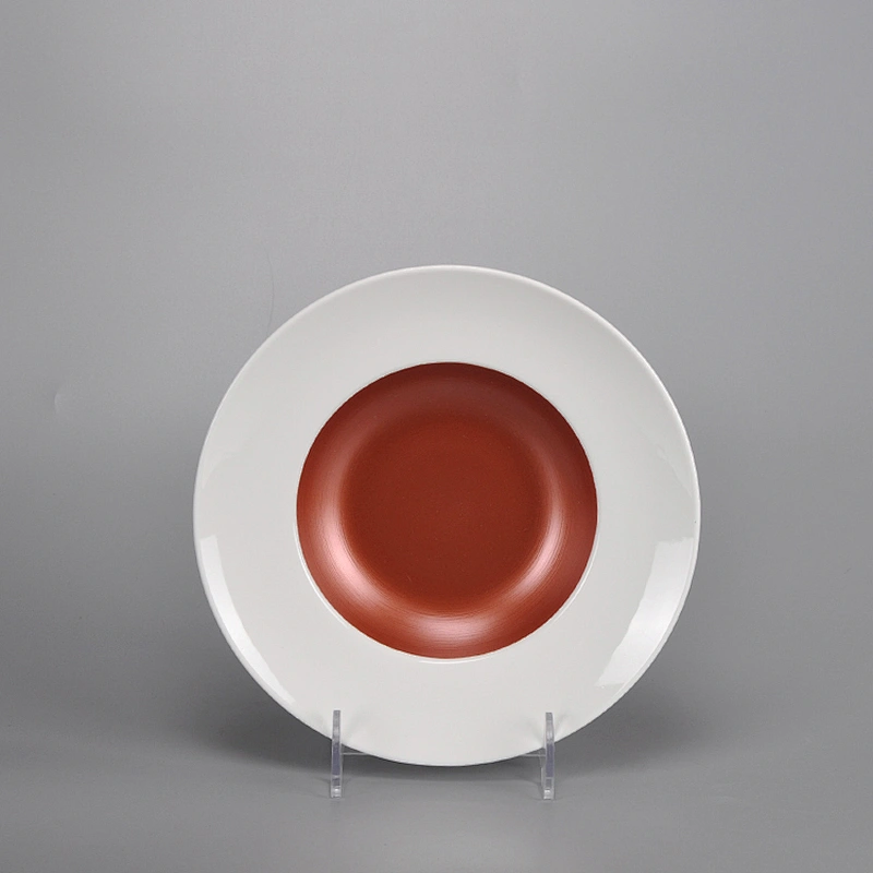 manufacturer 9 inch Western hotel restaurant banquet crockery bone china pasta ceramic salad plate
