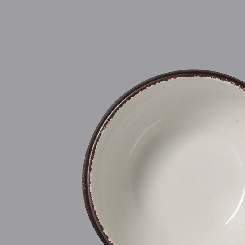 unique ceramic porcelain restaurant round serving mixing fruit salad bowl for buffet