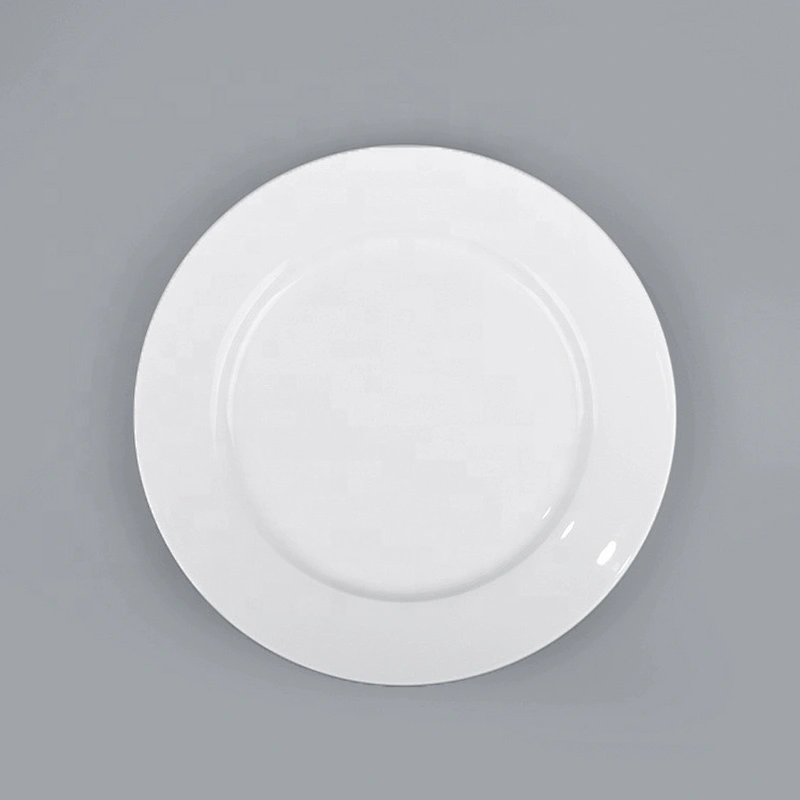 wholesale cheap round porcelain banquet buffet hall hotel restaurant wedding table ceramic charger plates