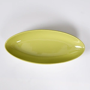 Chaozhou Oval Olives shape Salad Plate, Bowl for Sauce Salad Ceramic Bowl For Hotel Use