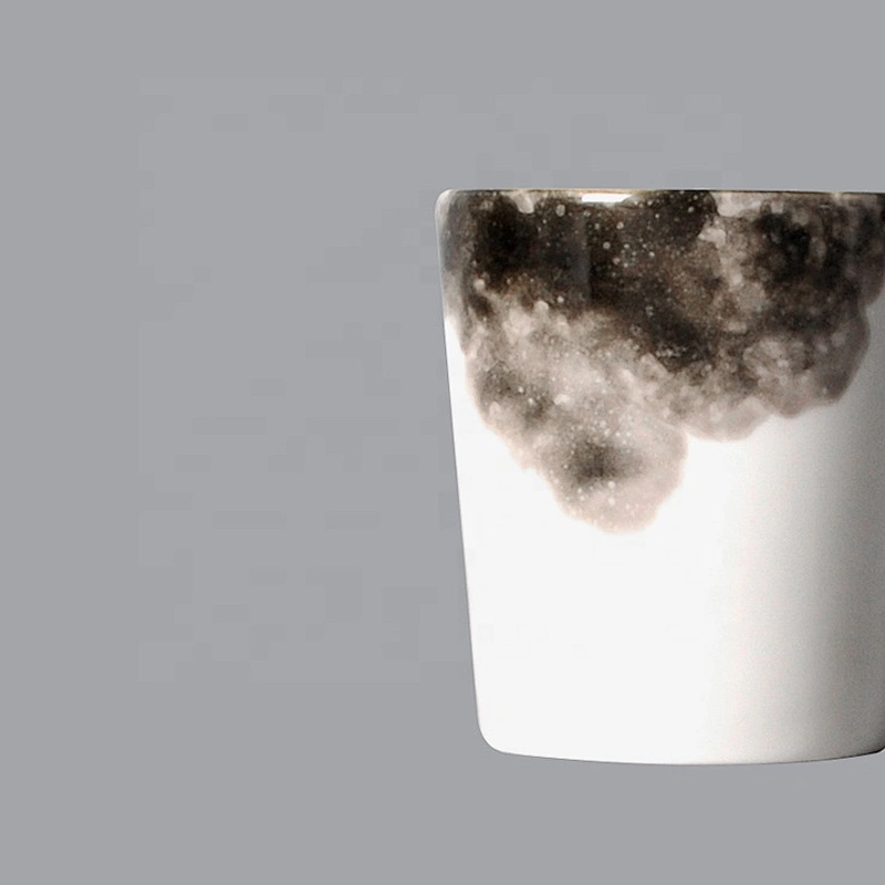 wholesale japanese style unique hotel restaurant ceramic tea straight cup without handle