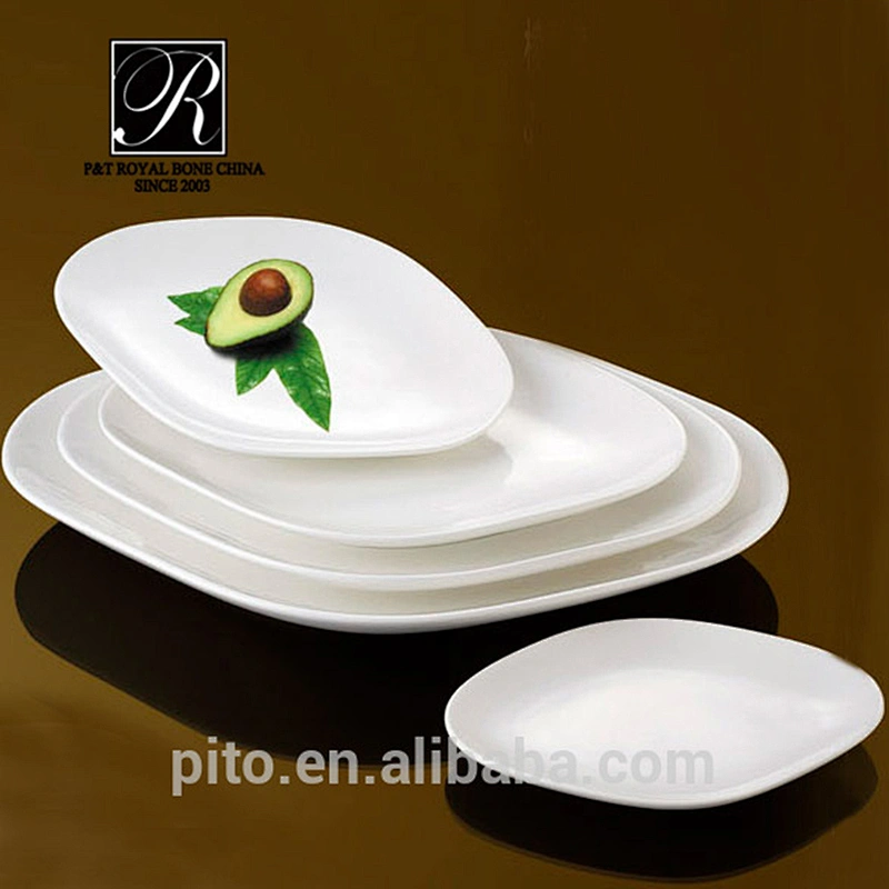 High temperatures porcelain plates ceramic serving plates for restaurants