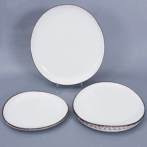 China Supplier Hotel Bulk Wedding Banquet Hall Event White Cheap Round Porcelain Dinner Plate