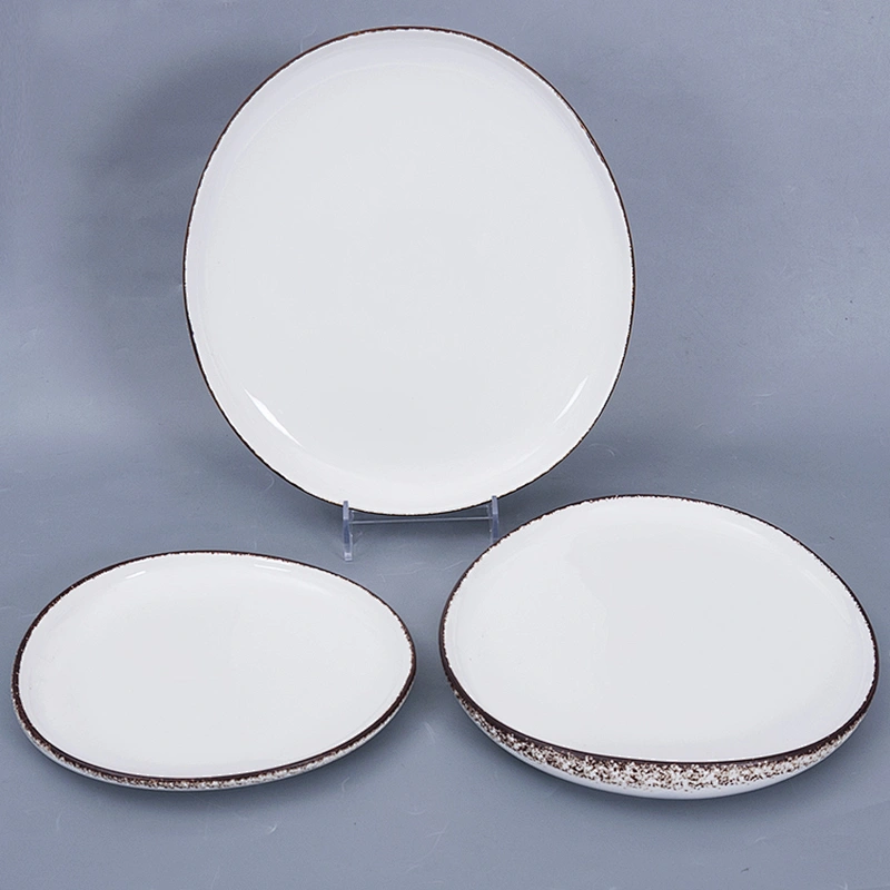 China Supplier Hotel Bulk Wedding Banquet Hall Event White Cheap Round Porcelain Dinner Plate
