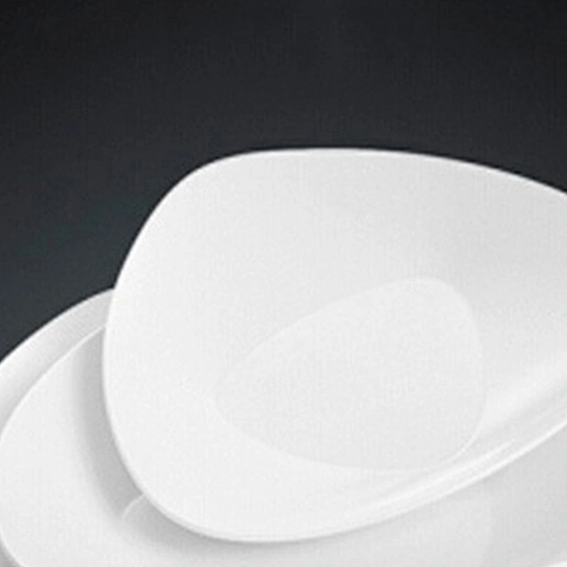 P&T porcelain factory triangular plates ,deep plates, salad plates