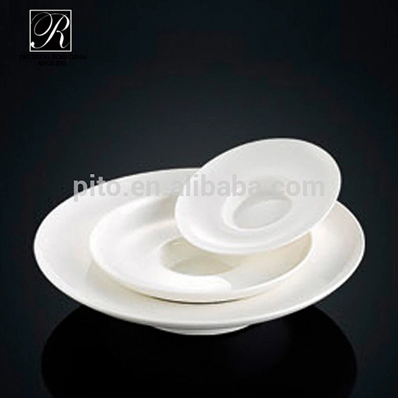 P&T royal ware, porcelain deep plates, white pasta plates for restaurant use
