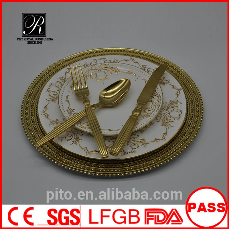 A Grade Stainless Steel Cutlery Nice Polish Cutlery Golden Style Flatware For Hotel Use