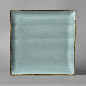 P&T Royal Ware New Design Good Quality Square Ceramic Porcelain Restaurant Hotel Banquet Plates Dessert Plate Side Plate