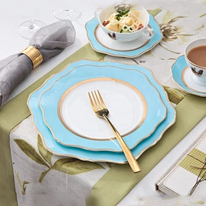 wholesale elegant floral gold trim decorative dessert plate for wedding,dessert plate sets,dessert cake plate
