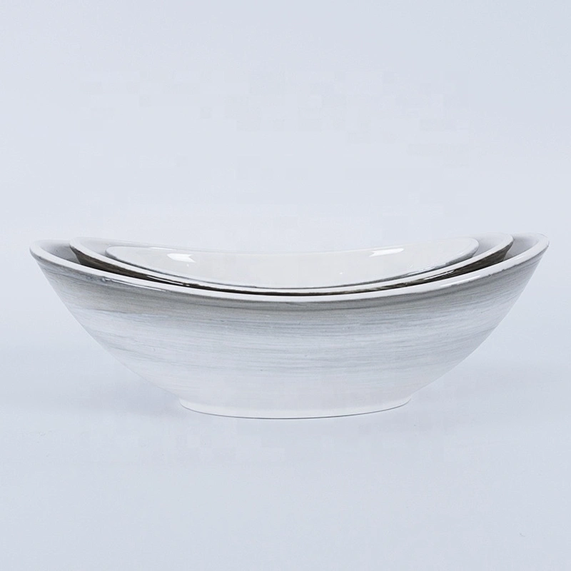 hot sale nordic unique glazed ceramic tableware salad bowl porcelain soup bowl