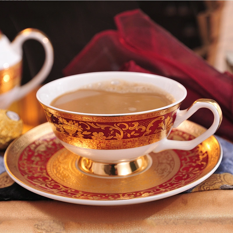 P&T Royal Ware factory restaurant hotel bone china ceramic cup with spoon