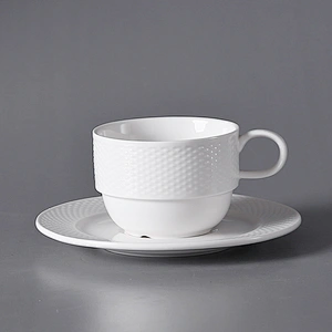Porcelain Arabic Coffee Cup and Tea Cup For Coffee Shop High Tea Use