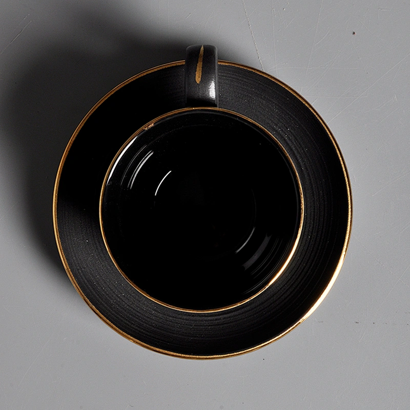 wholesale high quality matt black small coffee cup restaurant ceramic tea espresso cup
