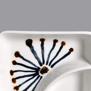 P&T Royal Porcelain Ware Square dessert plates Divided plates