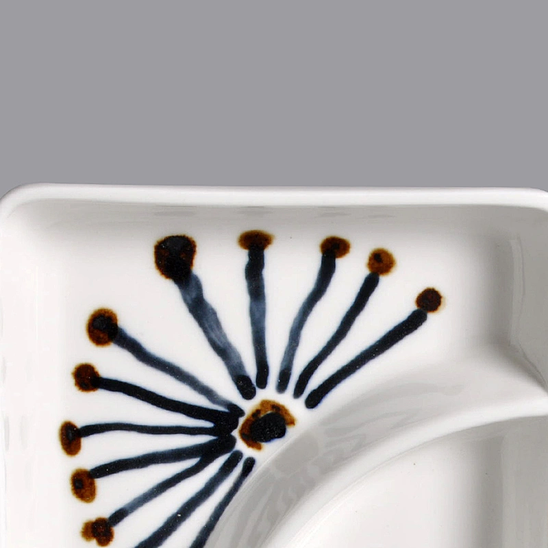 P&T Royal Porcelain Ware Square dessert plates Divided plates