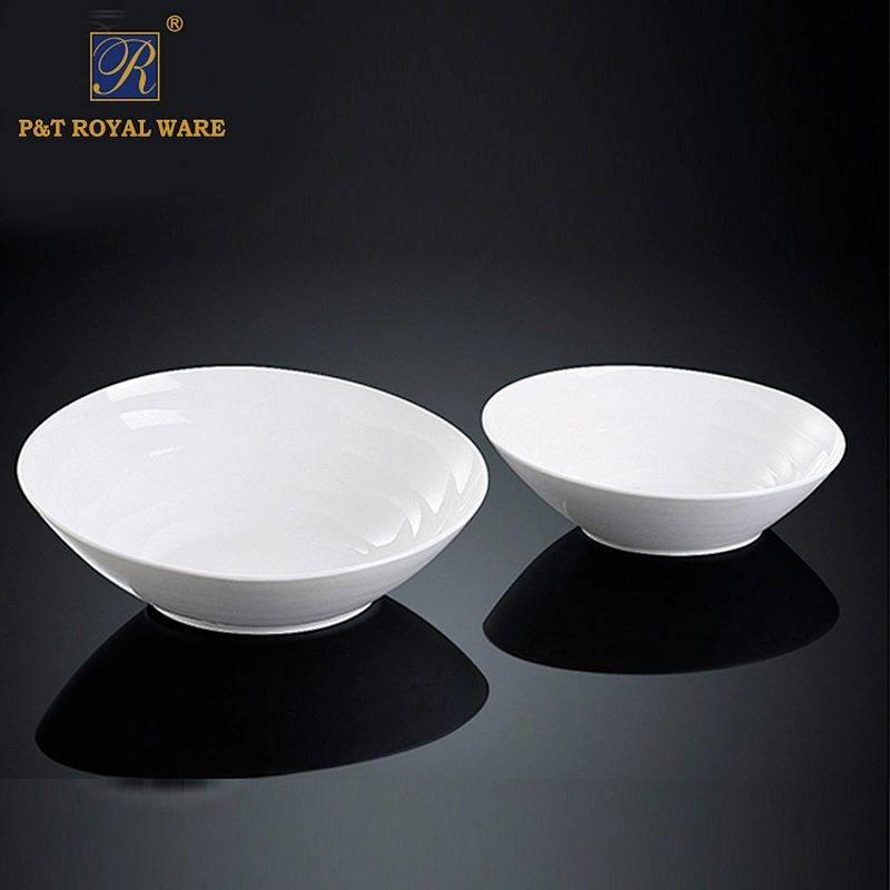 Fashion elegance white porcelain 16 19 inch big bowl