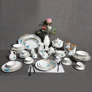 luxury colorful round porcelain fruit pasta bowl hotel catering restaurant ceramic soup bowl