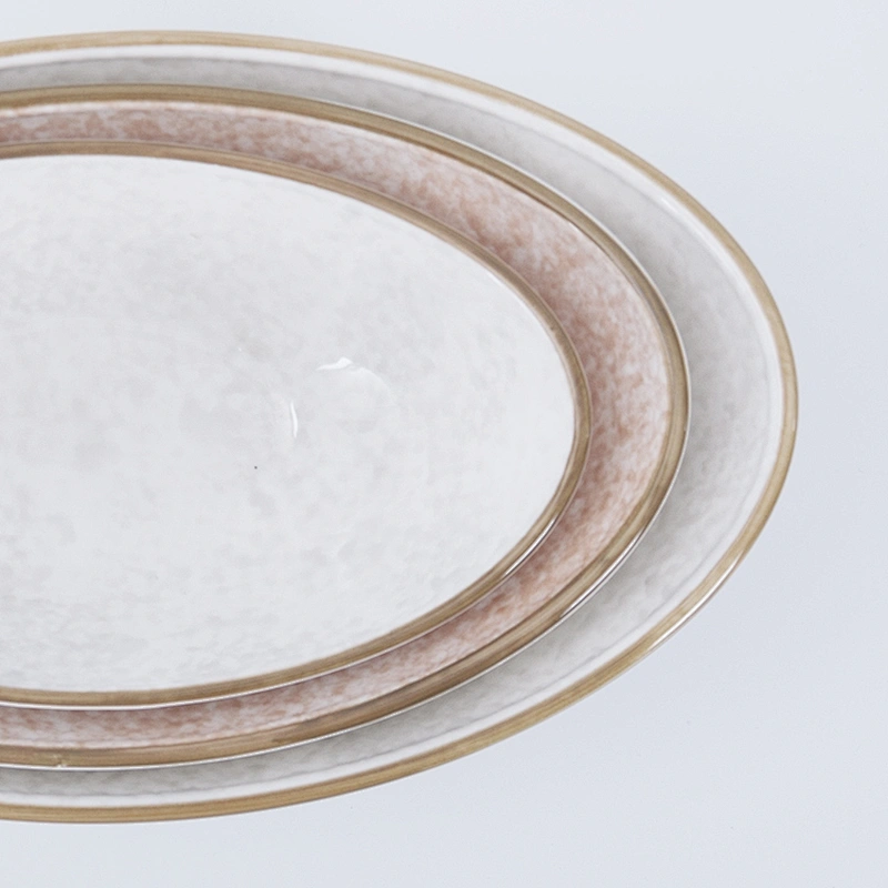 high quality personalized restaurant appetizer mixing porcelain ceramic oval bowl