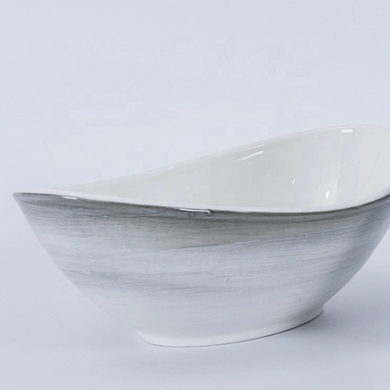 hot sale nordic unique glazed ceramic tableware salad bowl porcelain soup bowl