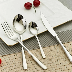 P&T Stainless Steel Silver and Gold Cutlery Set for Hotel