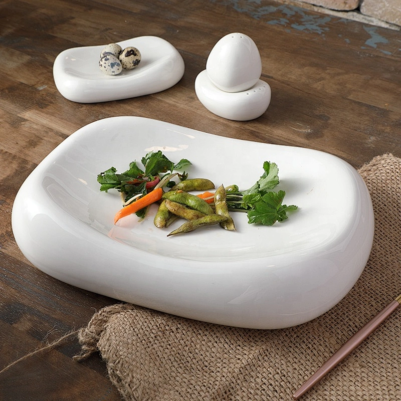 wholesale stone round porcelain ceramic salt and pepper shakers