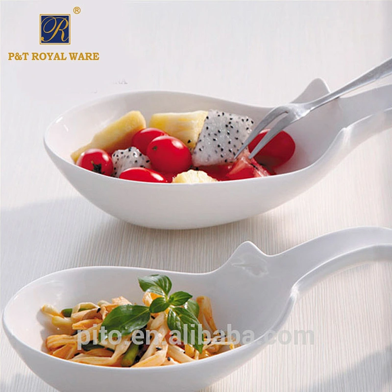 P&T Porcelain Factory Crockery Salad Soup Bowls Buffet Salad Bowl Dessert Fruit Bowls For Catering