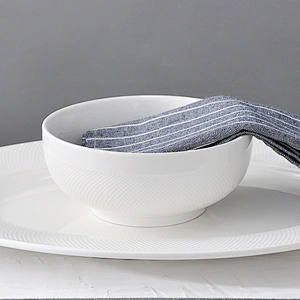 Guangzhou Hotel Porcelain Salad Bowl, Chaozhou Good Quality Vibrant Crockery Soup Bowl