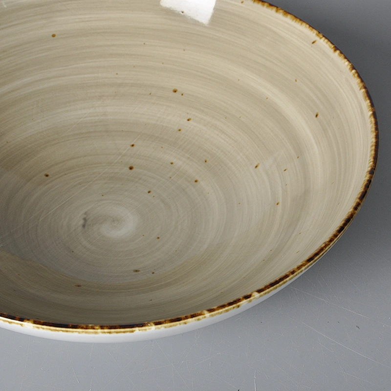 2020 New Design Direct Factory Good Quality Table Top Wholesale Ceramic Bowl Hotel Restaurant Porcelain Soup Bowl