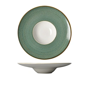 Reactive Rim Tabletop Tableware, China Hotel Reactive Rim Pasta Plate Soup Plate
