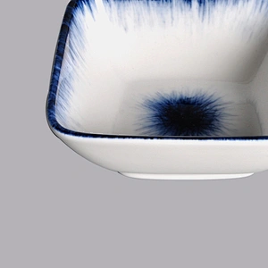 Wholesale square Restaurant small mini porcelain ceramic sauce bowl