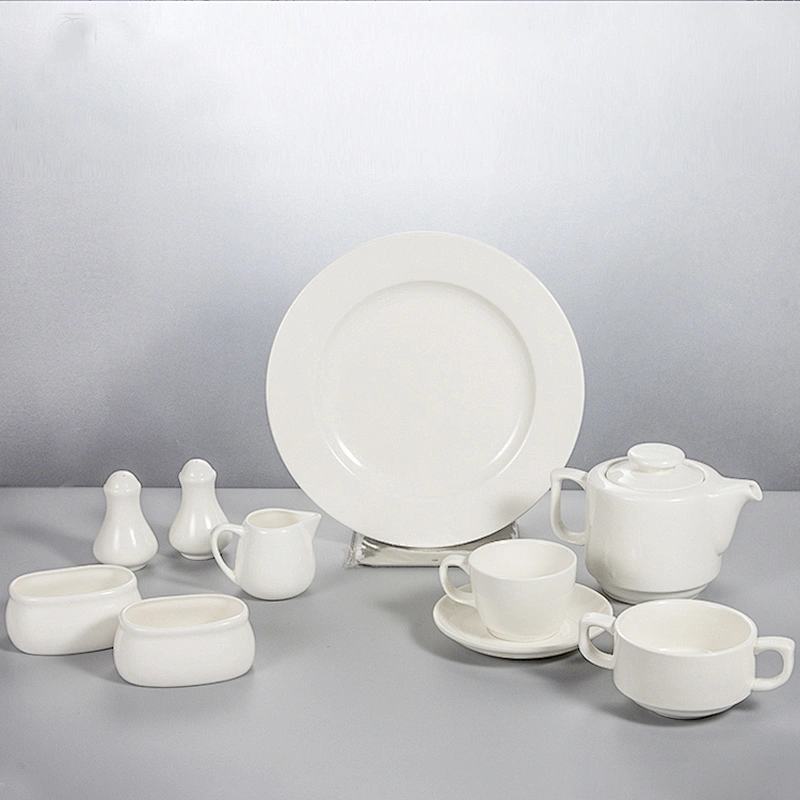 manufacturer bulk stock nordic white restaurant plate ceramic tableware
