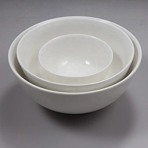 P&T Royal Ware factory custom white round hotel restaurant crokery ceramic dessert bowls