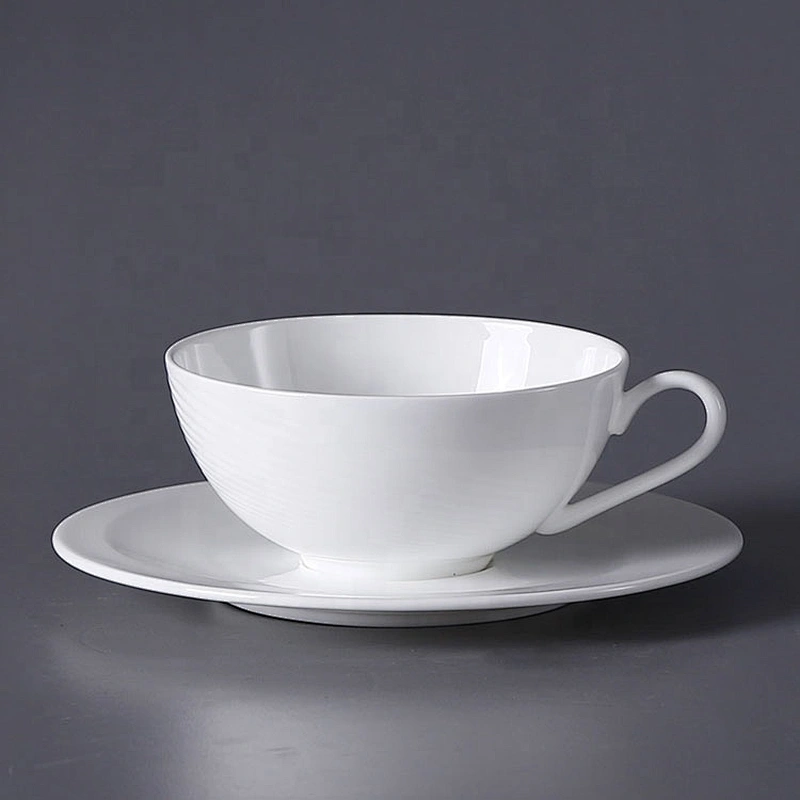 Wholesale Western Arabic White Bone China Ceramic Tea Cup Sets