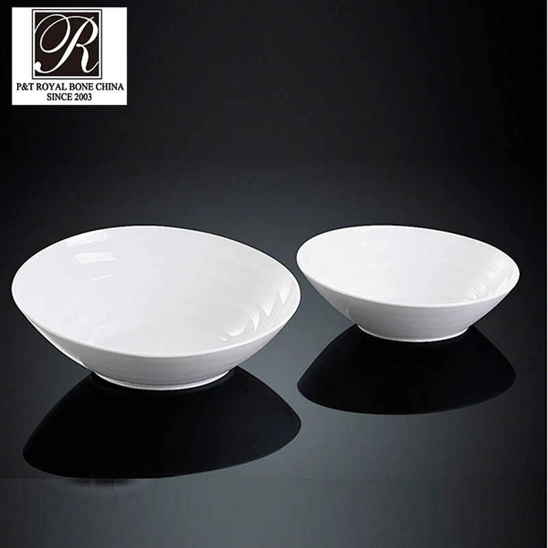 Fashion elegance white porcelain 16 19 inch big bowl