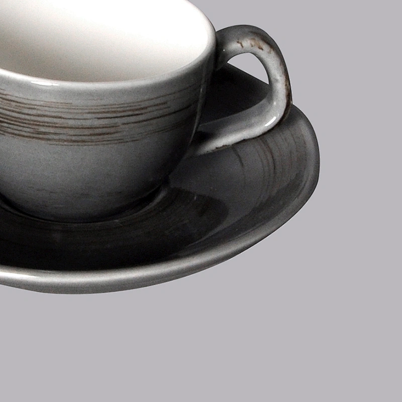 wholesale custom black unique novelty fine porcelain espresso cup and saucer