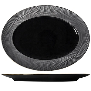 Nordic Oval plate ceramic dish  oval shape hotel ceramic plate serving plate