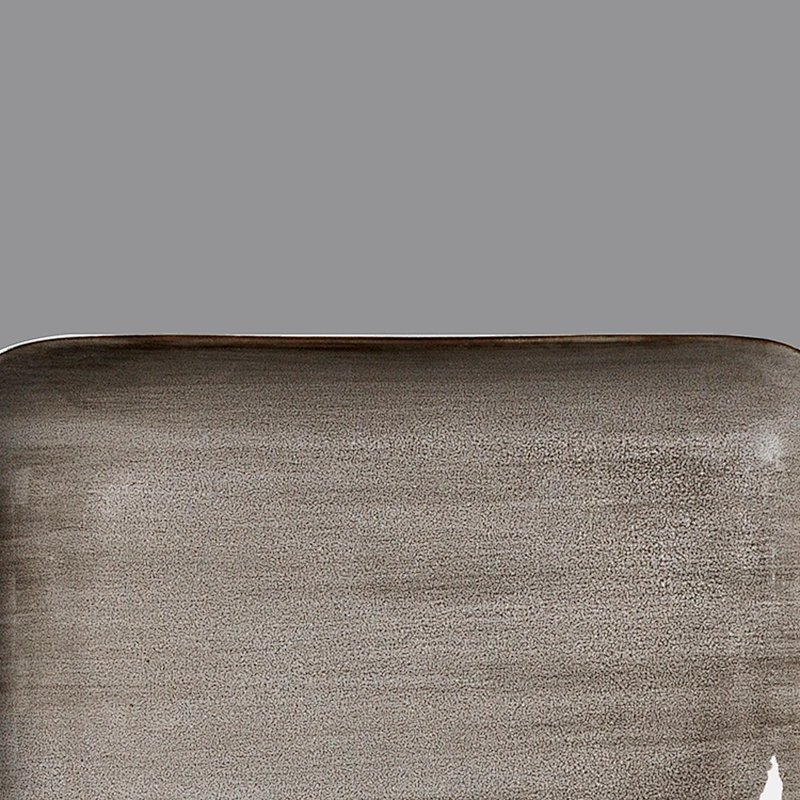 Wholesale grey porcelain restaurant steak dessert ceramic rectangular plates