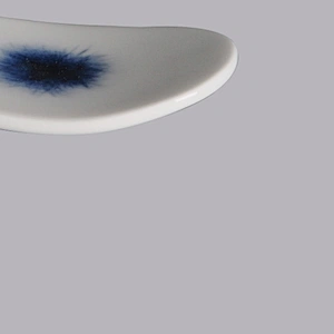 wholesale oval white blue japanese porcelain ceramic chopstick rest