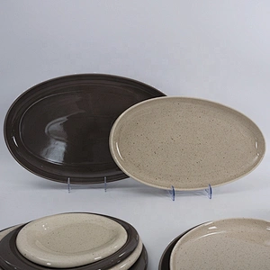 wholesale elegant brown restaurant tableware china ceramic dinnerware sets