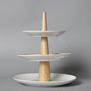 New Product Western Style Crockery  Dinnerware,3 Layers Cake Stand for Restaurant