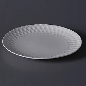 Royal bone china crockery dinner set high quality white plate tableware dinnerware  for sale