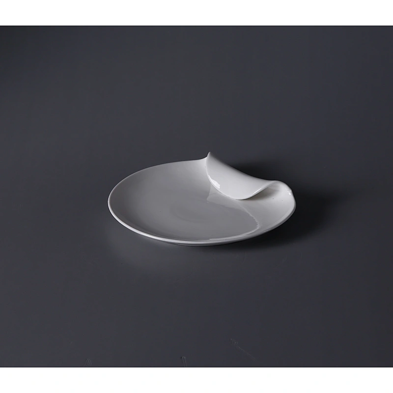 Chaozhou Porcelain Catering Restaurant Hotel Custom White Round Dinner Plates for Banquet