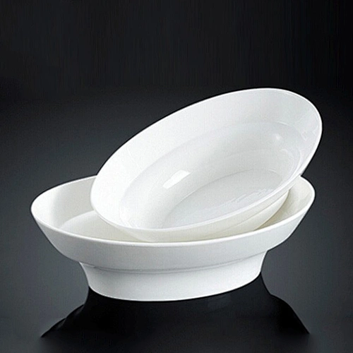 P&T ceramics factory,porcelain oval soup bowls  white soup bowls